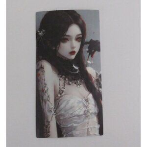 10/$10 Beautiful Dark Wind Maiden Sticker 2.5" x 1.25" (A)